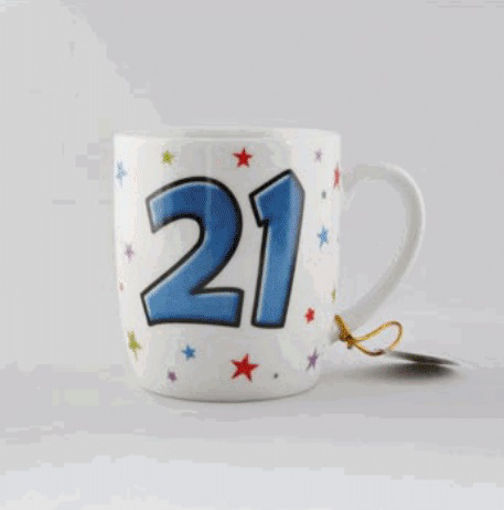 Picture of AGE 21 BLUE MUG